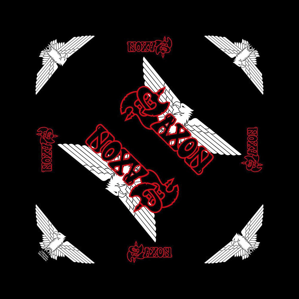 Saxon - Logo/Eagle Bandana - Zwart